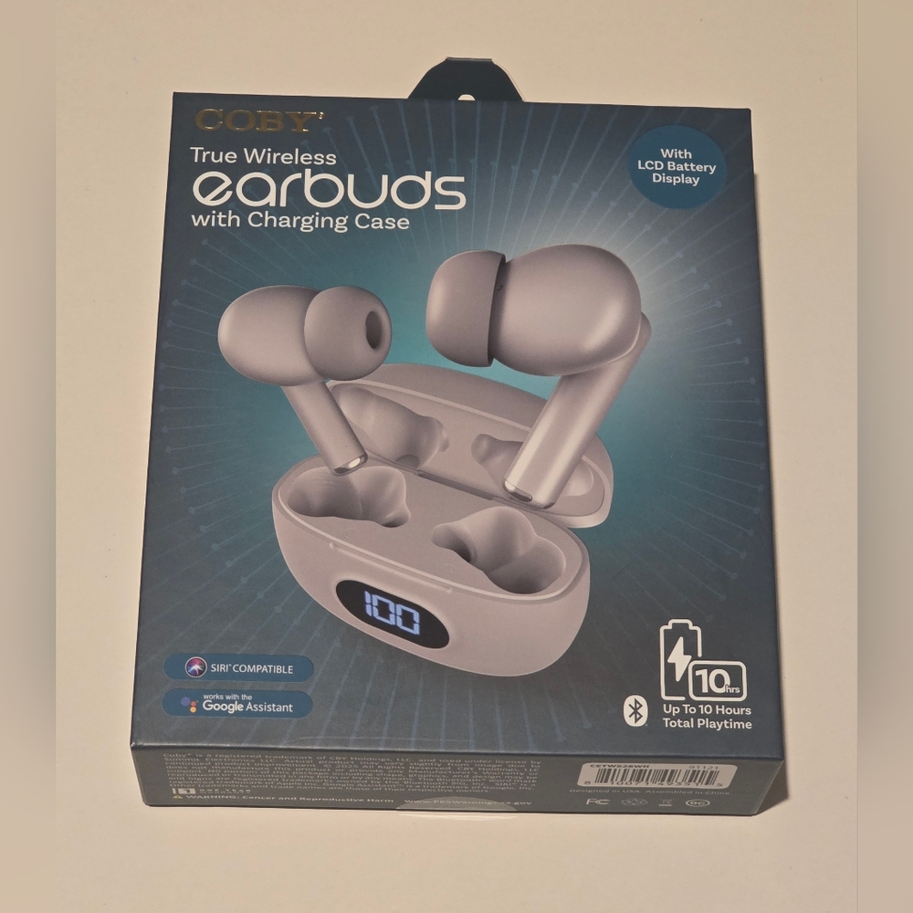 Coby True Wireless Earbuds with Charging Case